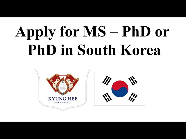 Kyung Hee University Scholarships